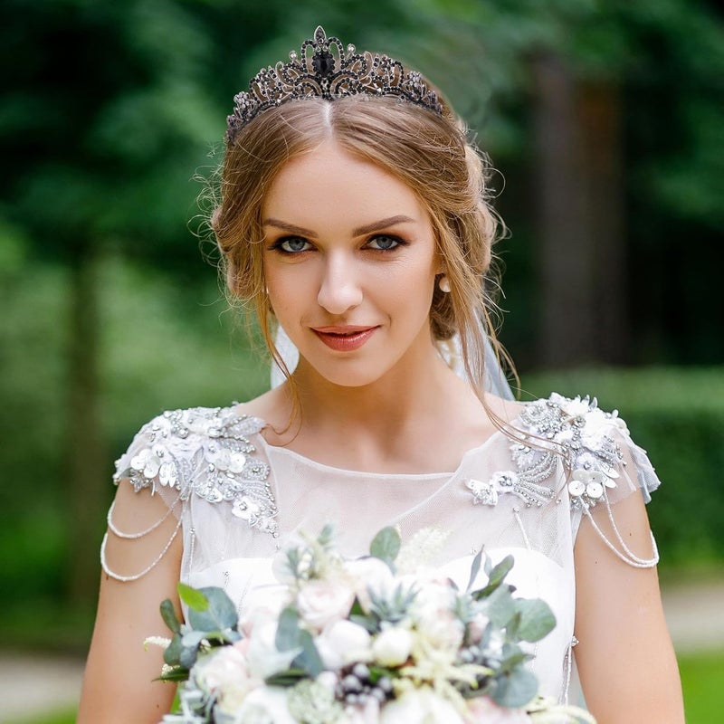AXX Princess Crown for Women, Crystal Queen Tiaras for Girls Bridal Hair Accessories Gifts for Birthday Wedding Prom, Bridal Party, Pageant, Halloween Christmas Costume - Image 2